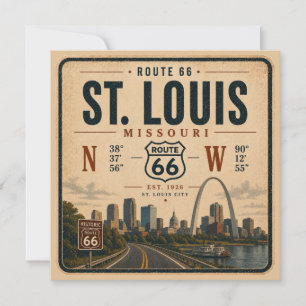 Coordenadas del Arco de la Ruta 66 de St Louis Inv