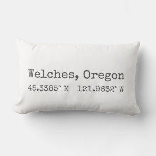 Coordenadas del mapa de Welches, Oregon Almohada l
