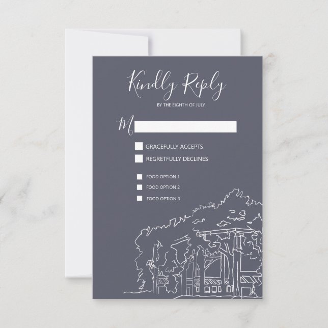 Cop Cot Central Park New York City Wedding RSVP (Anverso)