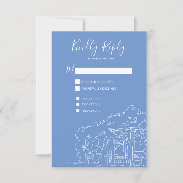 Cop Cot Central Park New York City Wedding RSVP (Anverso)