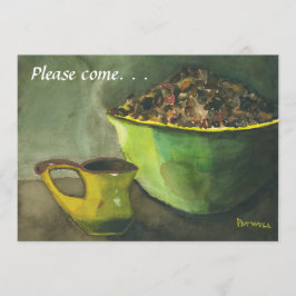 Copa al vapor de café Domingo Invitación a Brunch