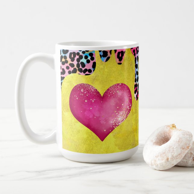Copa Amarilla y puntos leopardos (Con donut)