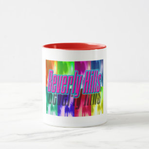 Copa "Beverly Hills" colorida de palmeras