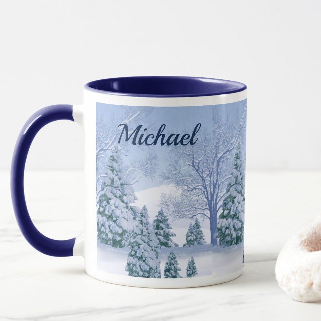 Copa caliente de café en un frío día de invierno A (Subido por el creador)