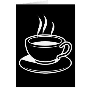 Copa caliente de café - negro