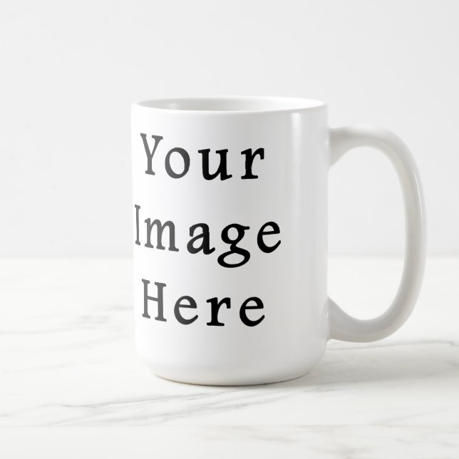 Copa Clásica de 15 Ounce de Mug Blanco - Blanco Pe (Derecha)