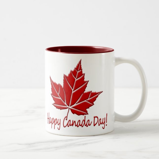 Copa Coffee de Canadá Feliz Día de Canadá (Derecha)