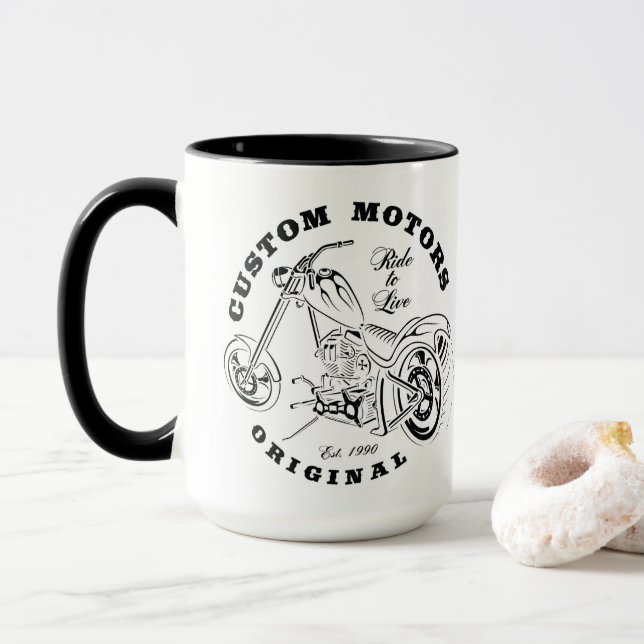 Copa Coffee de Motocicleta (Con donut)