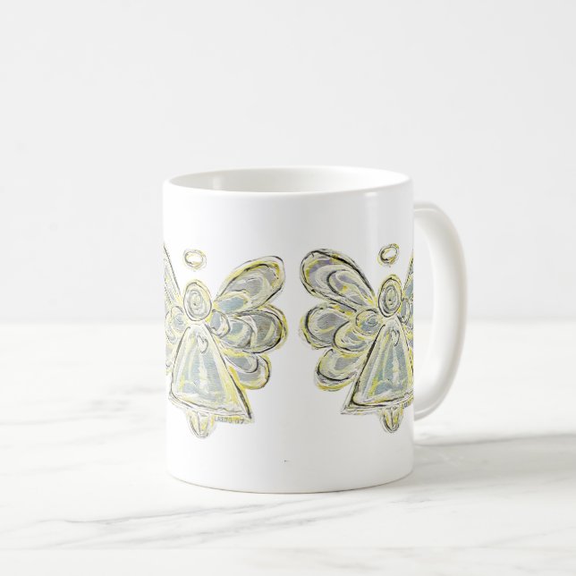 Copa Coffee Mug de Angel Personalizado de Guardian (Anverso derecho)