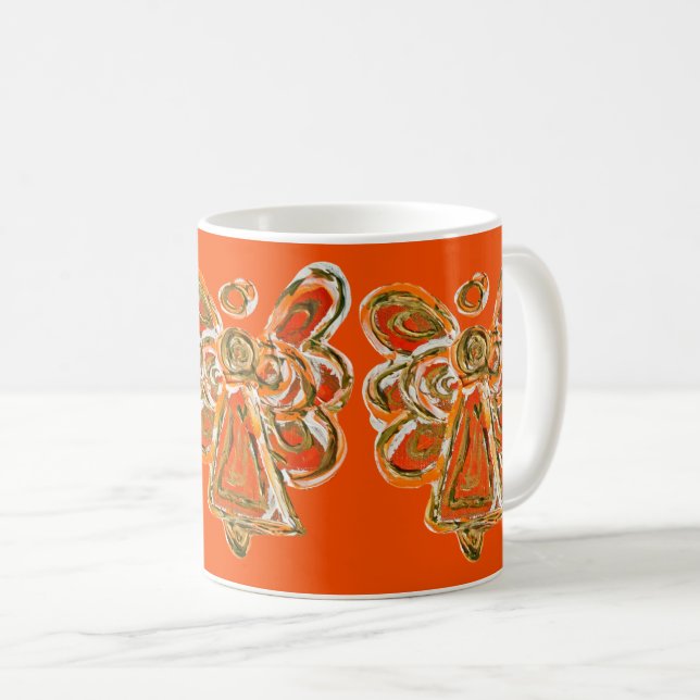 Copa Coffee Mug de Angel Personalizado de Guardian (Anverso derecho)