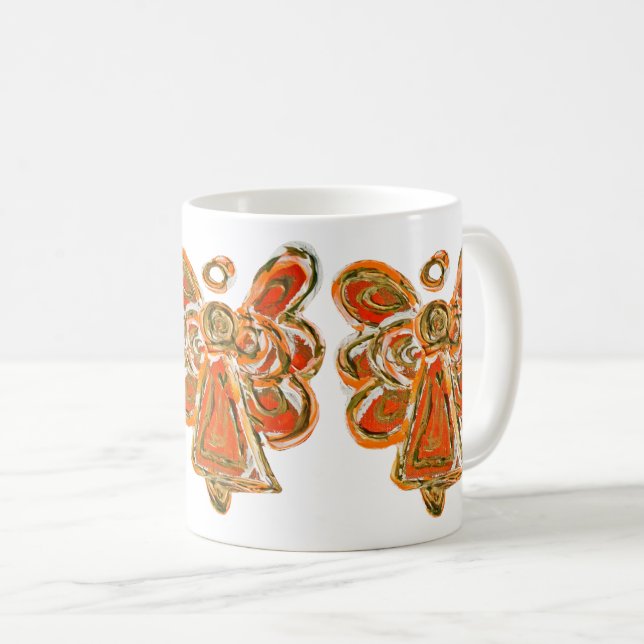 Copa Coffee Mug de Angel Personalizado de Guardian (Anverso derecho)