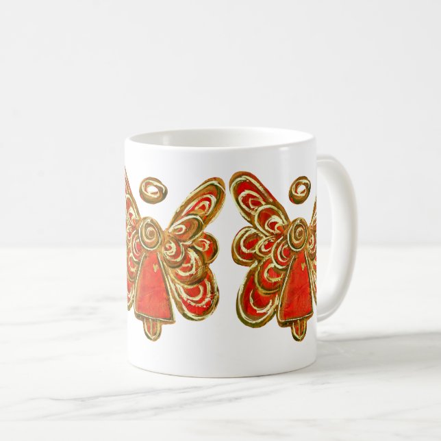 Copa Coffee Mug de Angel Personalizado de Guardian (Anverso derecho)