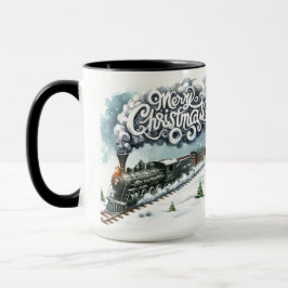 Copa Coffee Mug de Merry Christmas Train