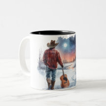 Copa Cowboy Guitar Coffee de navidades