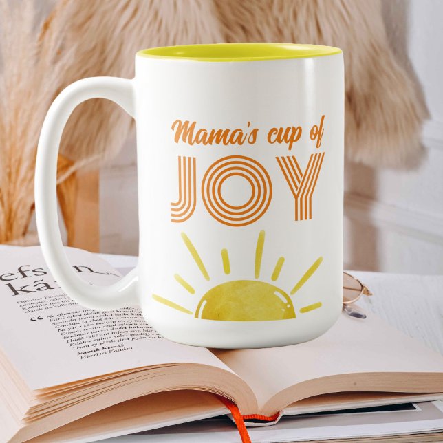 Copa de Alegría de Mamá - taza retro de sol amaril (Subido por el creador)