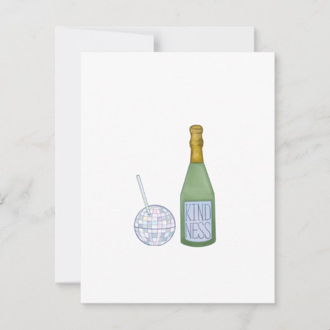 Copa de Amabilidad Saludos a la Tarjeta de Año Nue (Anverso)