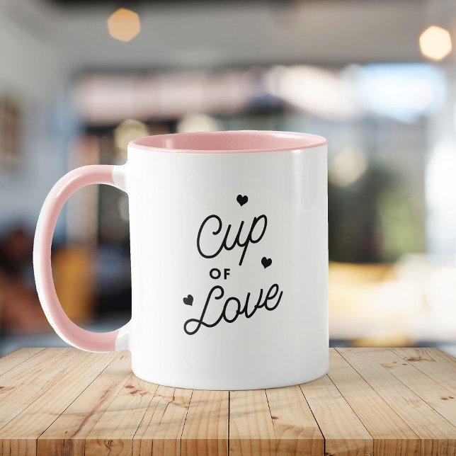 Copa de Amor San Valentín Moderno de Moda Cute Mug (Subido por el creador)