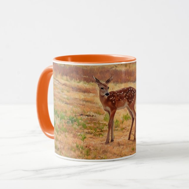 Copa de arte de bonito Deer Fawn (Anverso izquierdo)