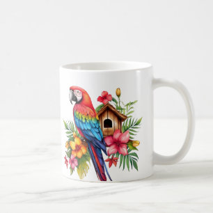 Copa de arte de loro exótico