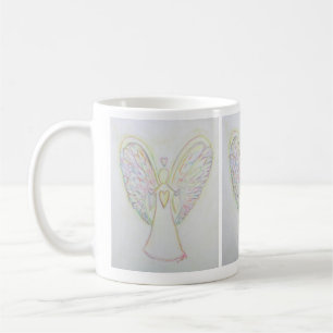 Copa de café Ángel Guardian del Corazón Arcoiris o