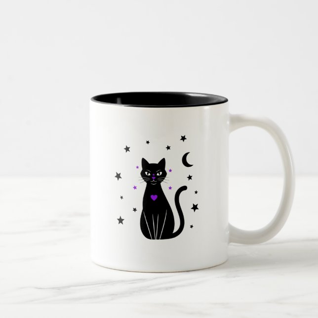 Copa de café Black Cat Lover Peek (Derecha)