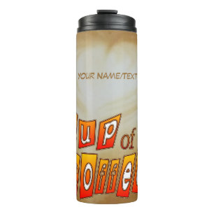 Copa de café. Botella térmica