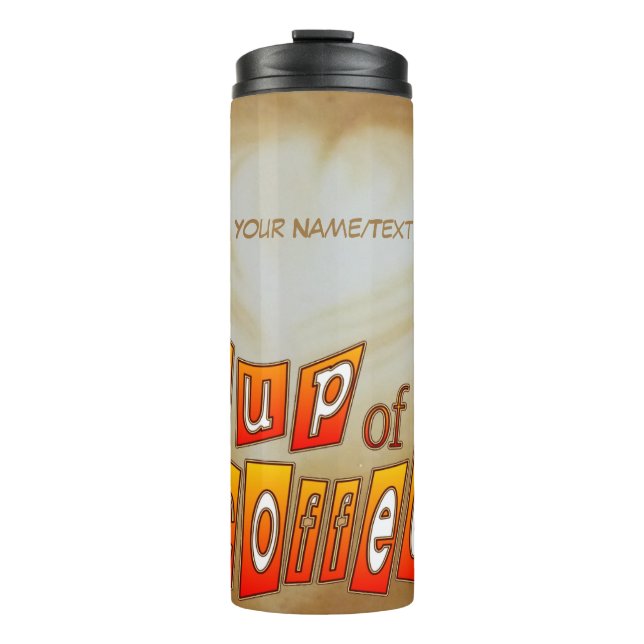 Copa de café. Botella térmica (Anverso)