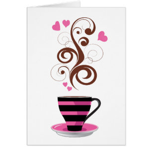 Copa de Café, Café Arabica, Café Negro, Corazones