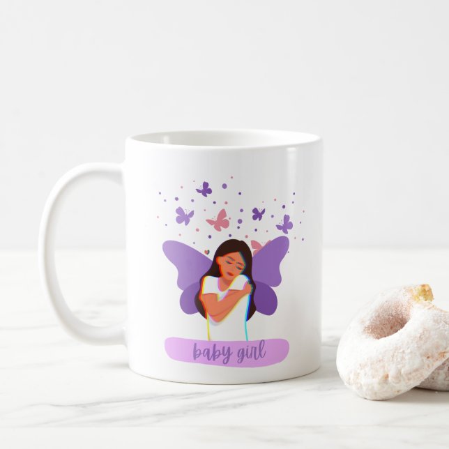 Copa de café Chica Purple Dreamy (Con donut)