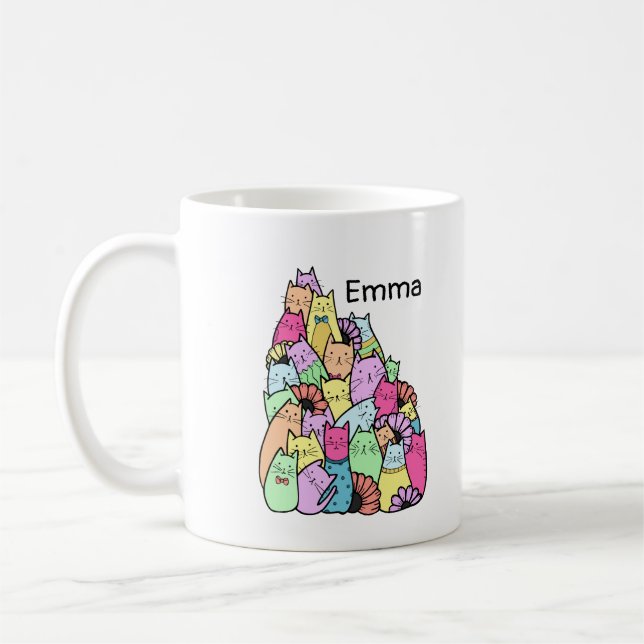 Copa de café de felino dulce (Izquierda)