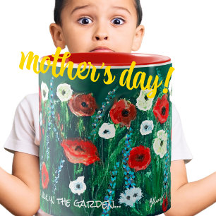 Copa De Café De Flores Para Su Regalo De Pintura D