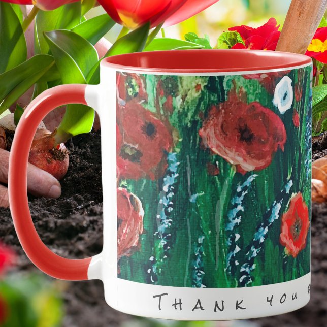 Copa De Café De Flores Para Su Regalo De Pintura D (Subido por el creador)
