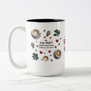 Copa de café de impresión de pinzas rojas