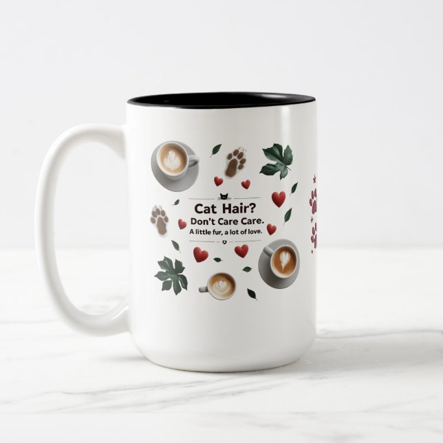 Copa de café de impresión de pinzas rojas (Izquierda)