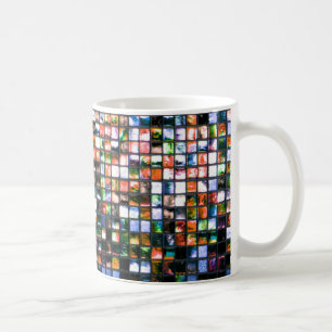 Copa de Café de las plazas Mosaicas Multicolor