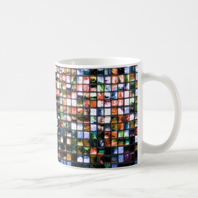 Copa de Café de las plazas Mosaicas Multicolor (Derecha)