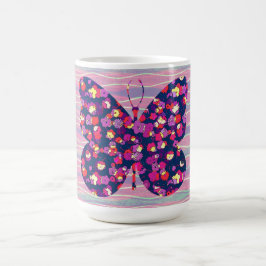 Copa de café de mariposa de estilo vintage