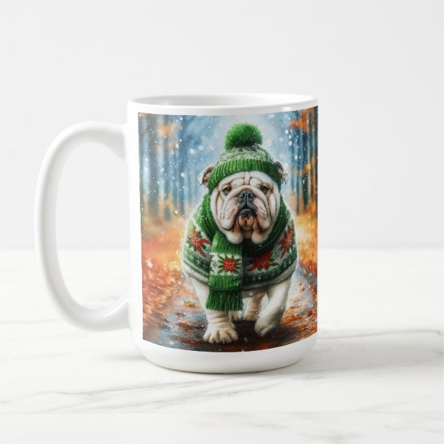 Copa de Café de Navidades de Bulldog de Inglaterra (Izquierda)