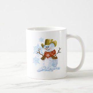 Copa de Café de Navidades de Vaquero Snowman