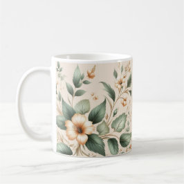 Copa de café de personalizable/Diseño floral/Mug r