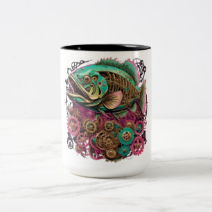 Copa de café de pescado al estilo Steampunk