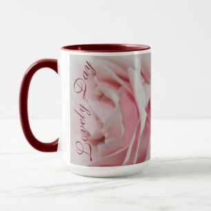 Copa de Café de Rosa Floral Rosa en un día precios