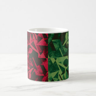 Copa de Café del Patrón Rojo y Verde