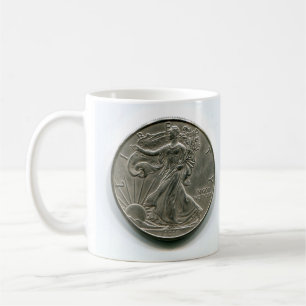 Copa de Café Lady Liberty Silver para el dólar