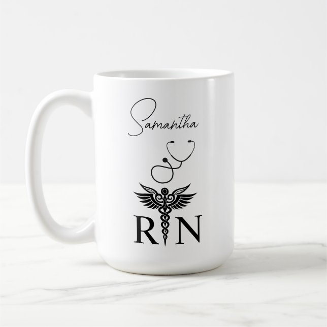 Copa de café personalizada, regalo para enfermera, (Izquierda)