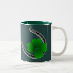Copa de Café Suerte St. Patrick's Day Shamrock Mug