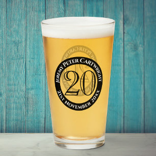 Copa de celebración de cumpleaños número 20