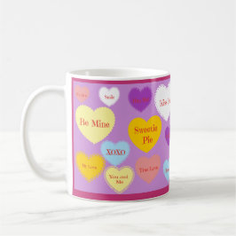 Copa de Coffee de Valentines Candy Heart