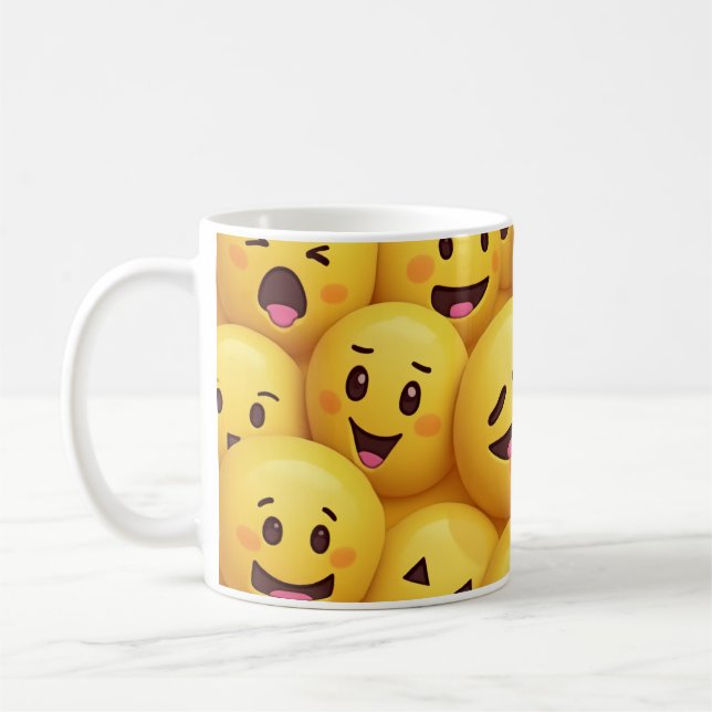 😊 Copa de Emoji Amarilla - Sip con sonrisa! ☕ 💛 (Izquierda)