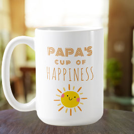 Copa de felicidad de papá, gran taza de sol